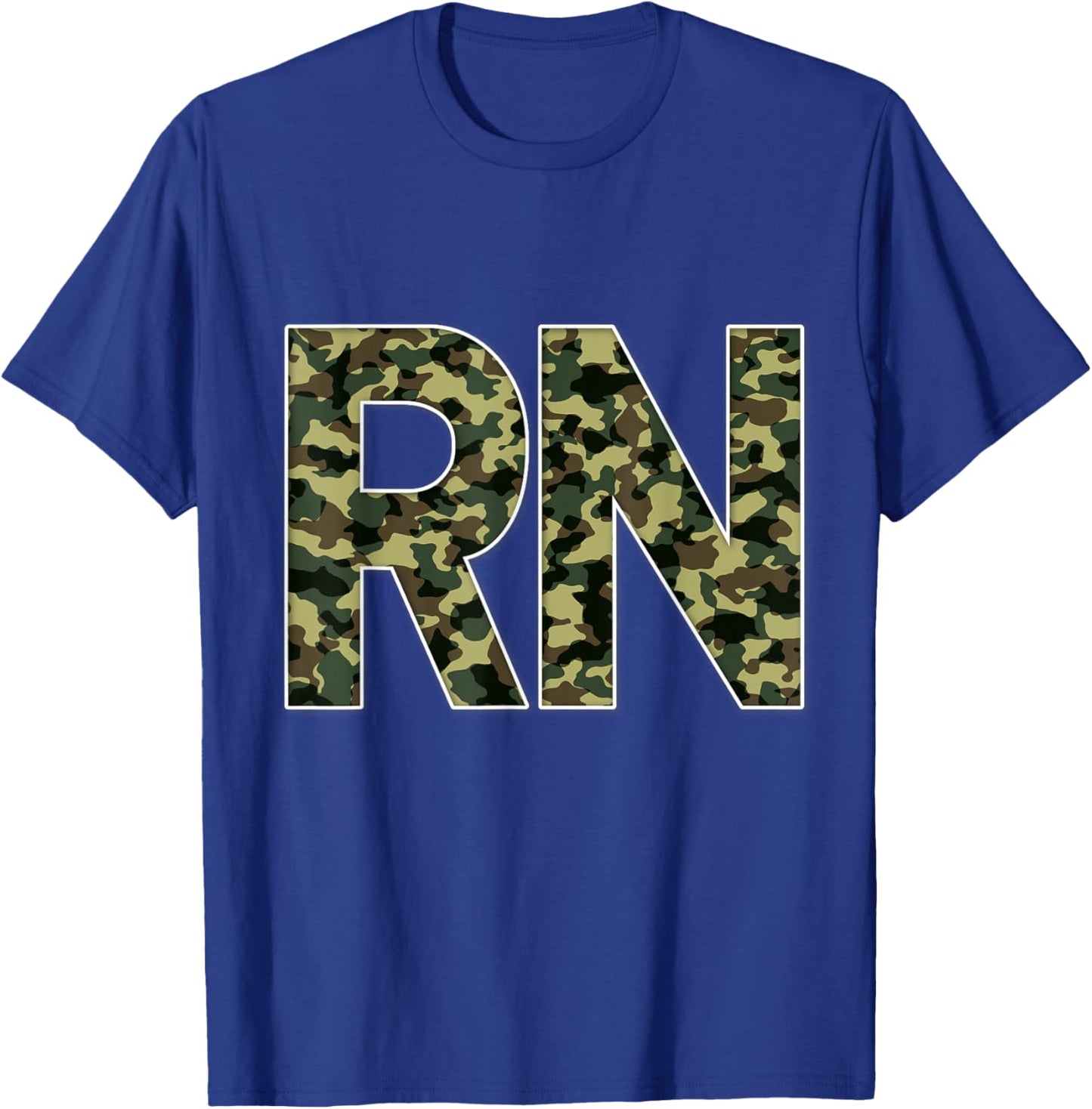 RN Nurses Camouflage RN Registered Nurses T-Shirt - T-Shirt | Royal