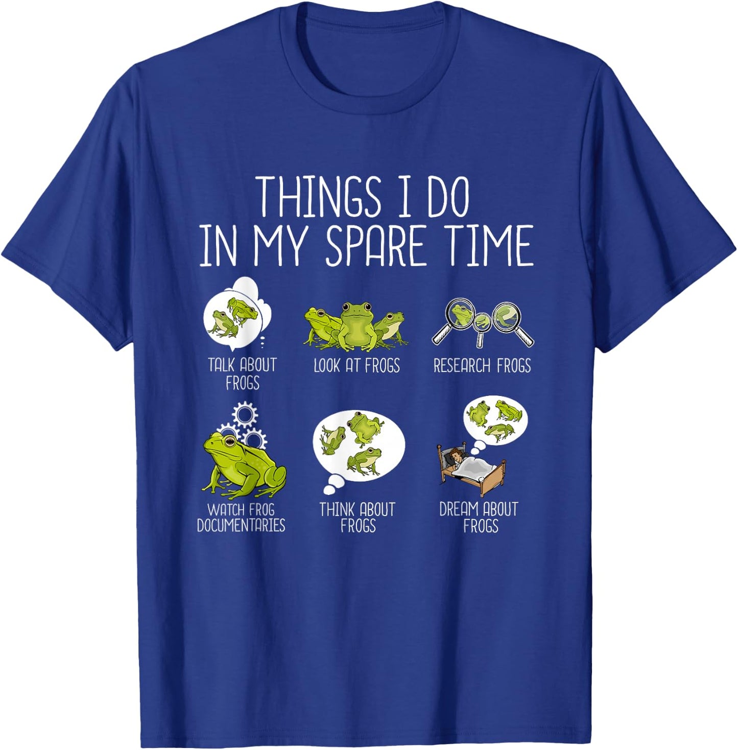 Frog Lover Kids Funny Frogs Idea Boys Frog T-Shirt - T-Shirt | Royal