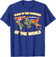 Flags Of The Countries Of The World Map International T-Shirt - T-Shirt | Royal