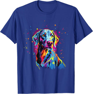 Watercolor Colorful Louisiana Catahoula Leopard Dogs T-Shirt - T-Shirt | Royal