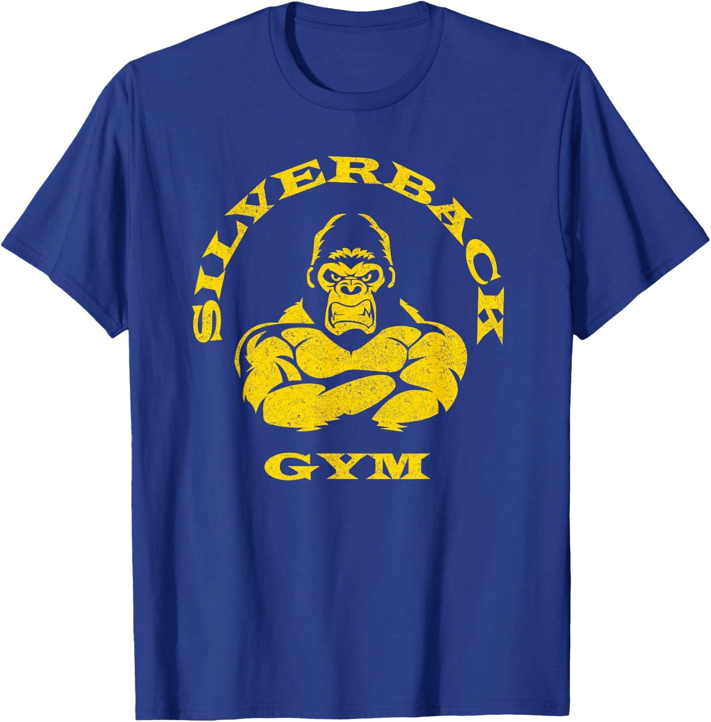 Silverback Gorilla Gym Apparel Powerlifting Strongman , black T-Shirt - T-Shirt | Royal