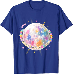 Copy Moon Joy Artemis II Space Quote T-Shirt - T-Shirt | Royal