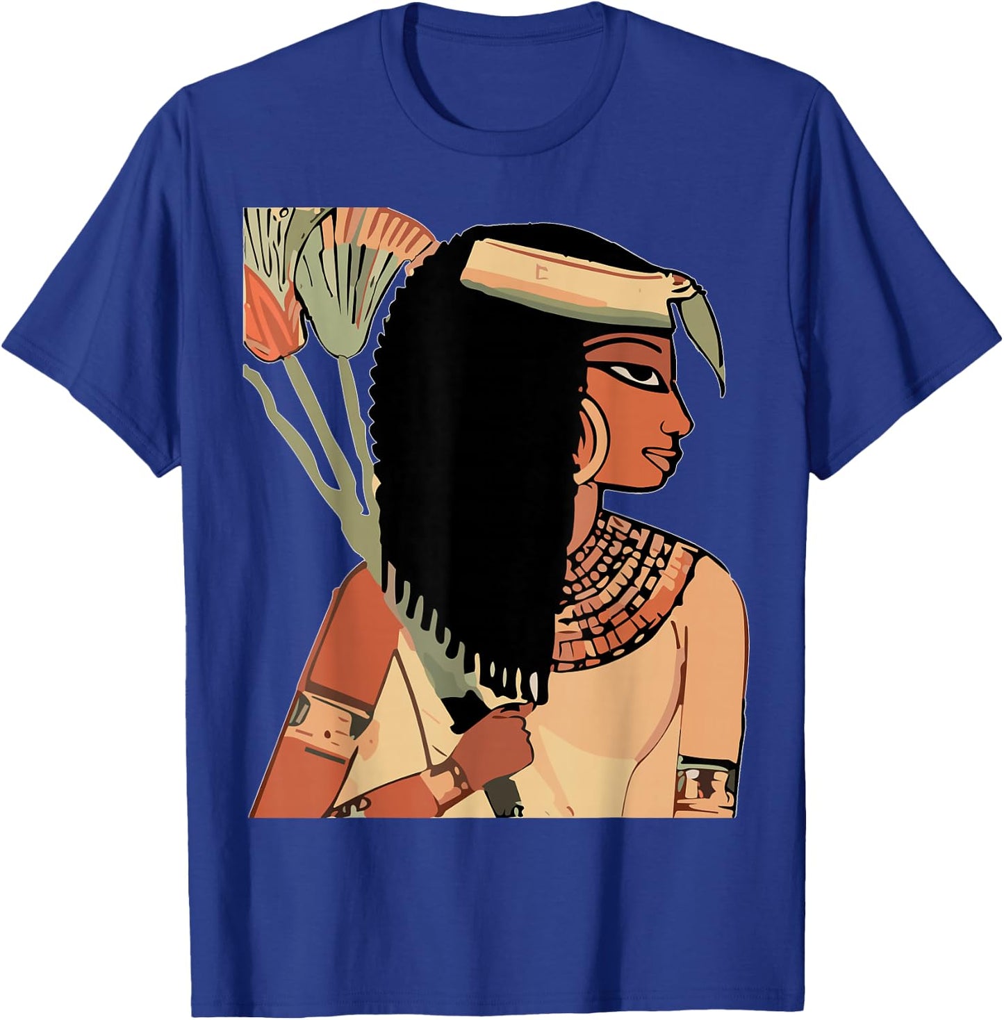 Ancient Egyptian Kemet Art Black kemetic Queen T-Shirt - T-Shirt | Royal
