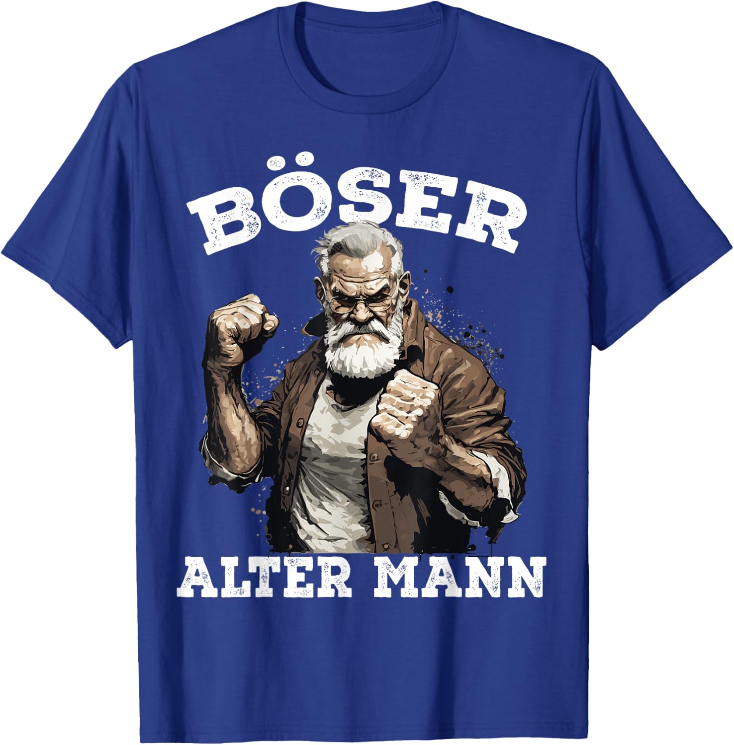 Böser Alter Mann Hardrock Heavy Metal Opa T-Shirt - T-Shirt | Royal