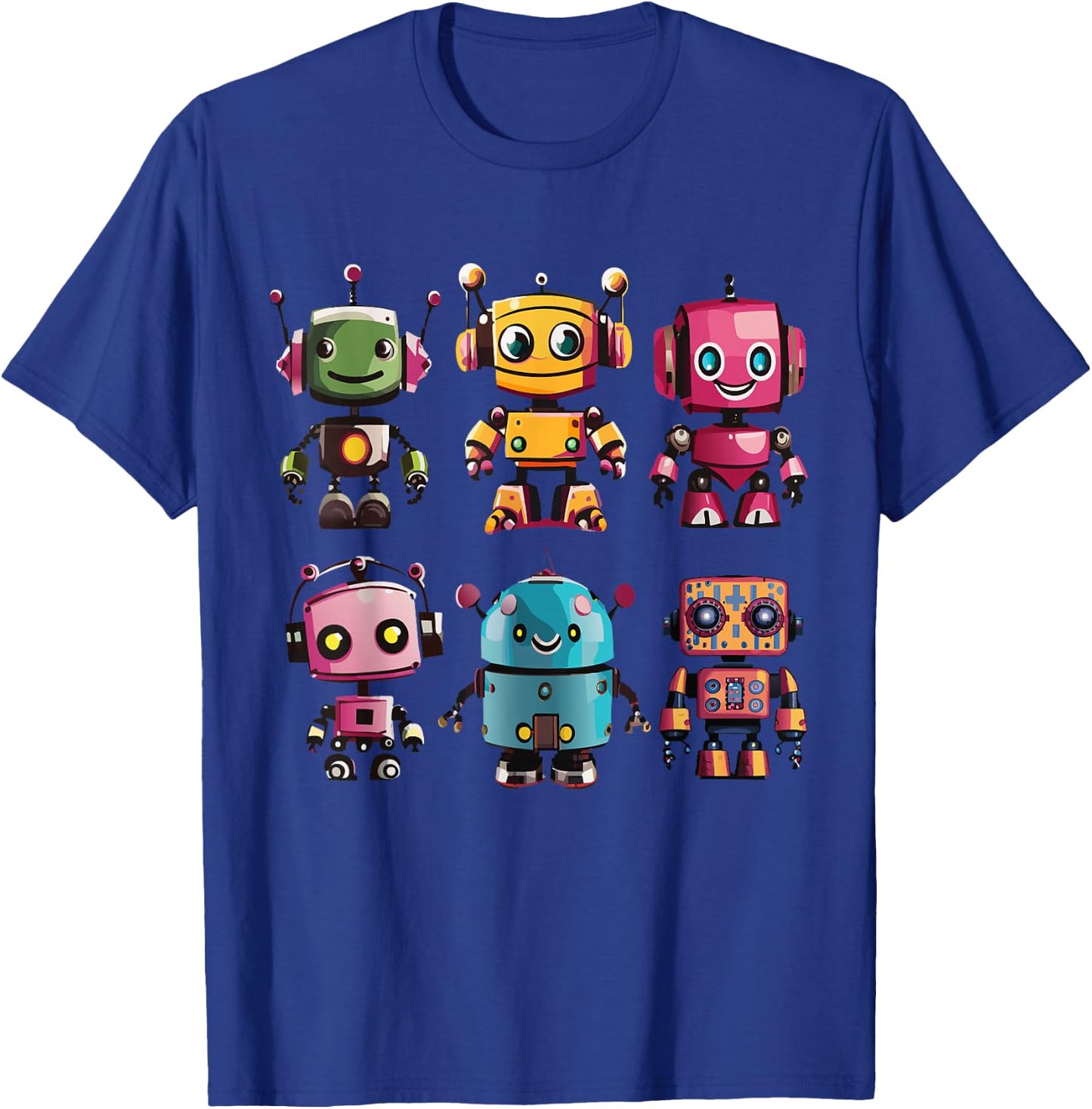 Robots, Space Tech and Robotics - Kinder - - Kurzarm - - Robotik für Kinder - Schwarz - S T-Shirt - T-Shirt | Royal