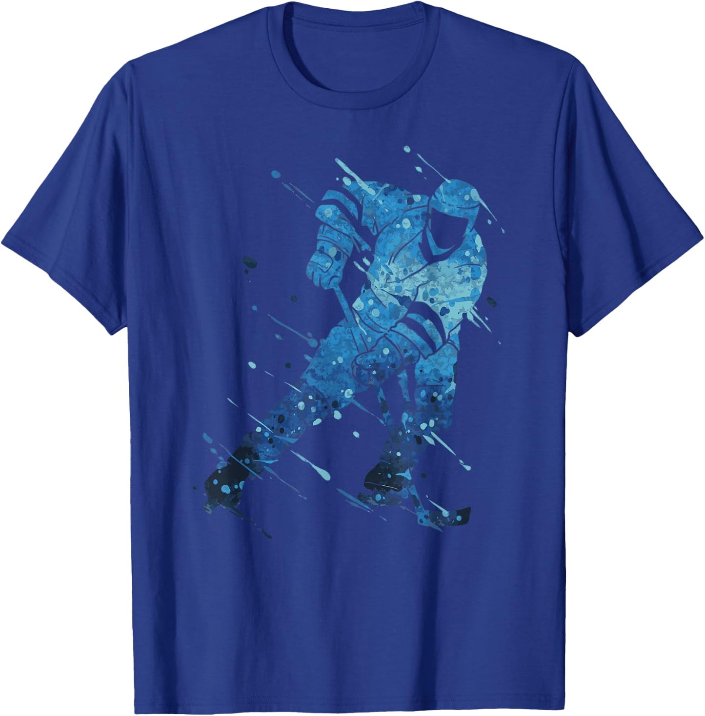 Ice Hockey Player T-Shirt - T-Shirt | Royal