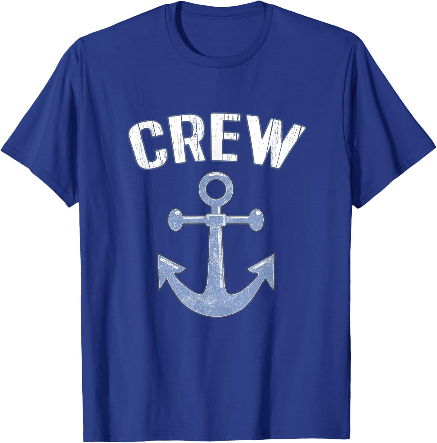 Boating Captain Crew Pontoon Nautical Gift Sailing Anchor T-Shirt - T-Shirt | Royal