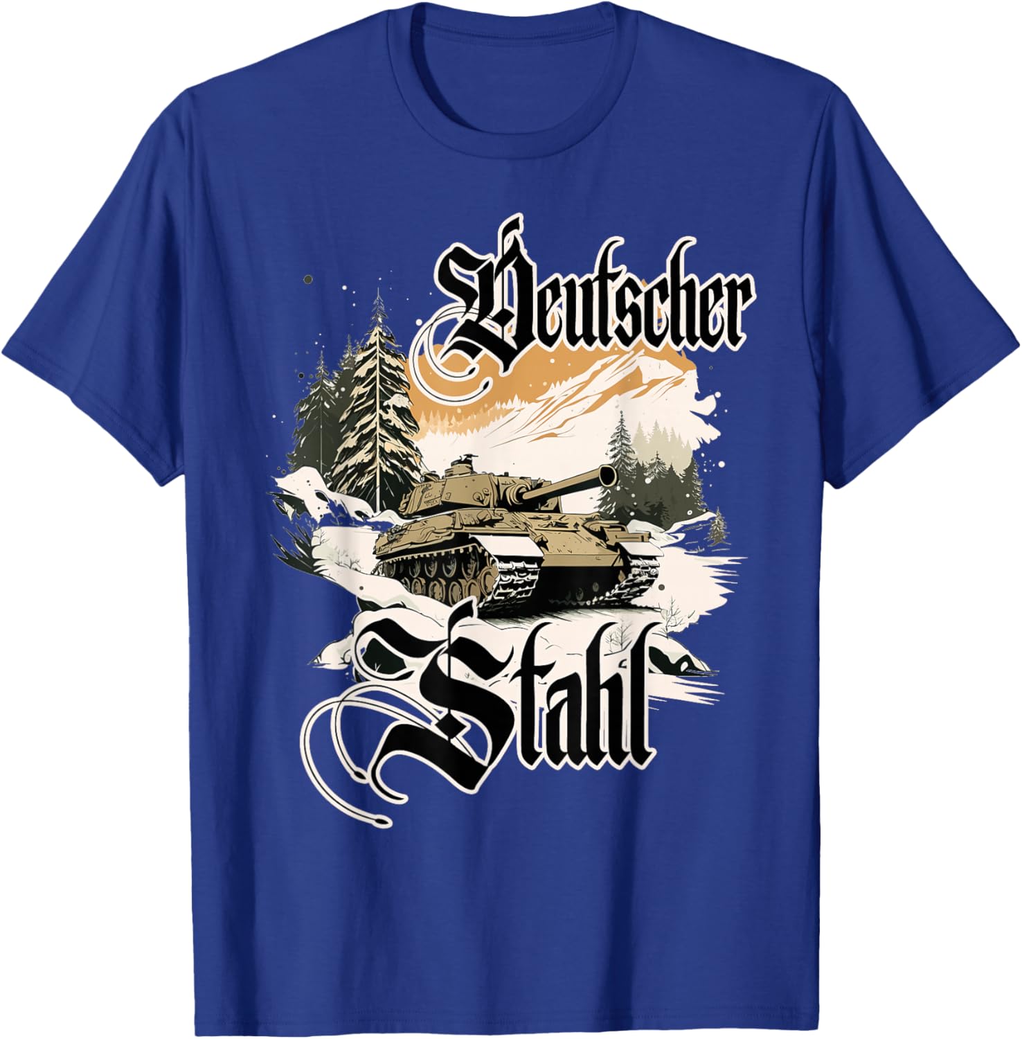 Deutscher Stahl Tiger Panzer 2 WK Panzerfahrer Soldaten T-Shirt - T-Shirt | Royal