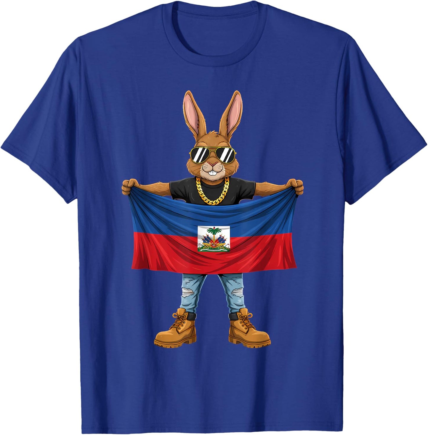 Drapeau haïtien Racines haïtiennes T-Shirt - T-Shirt | Royal
