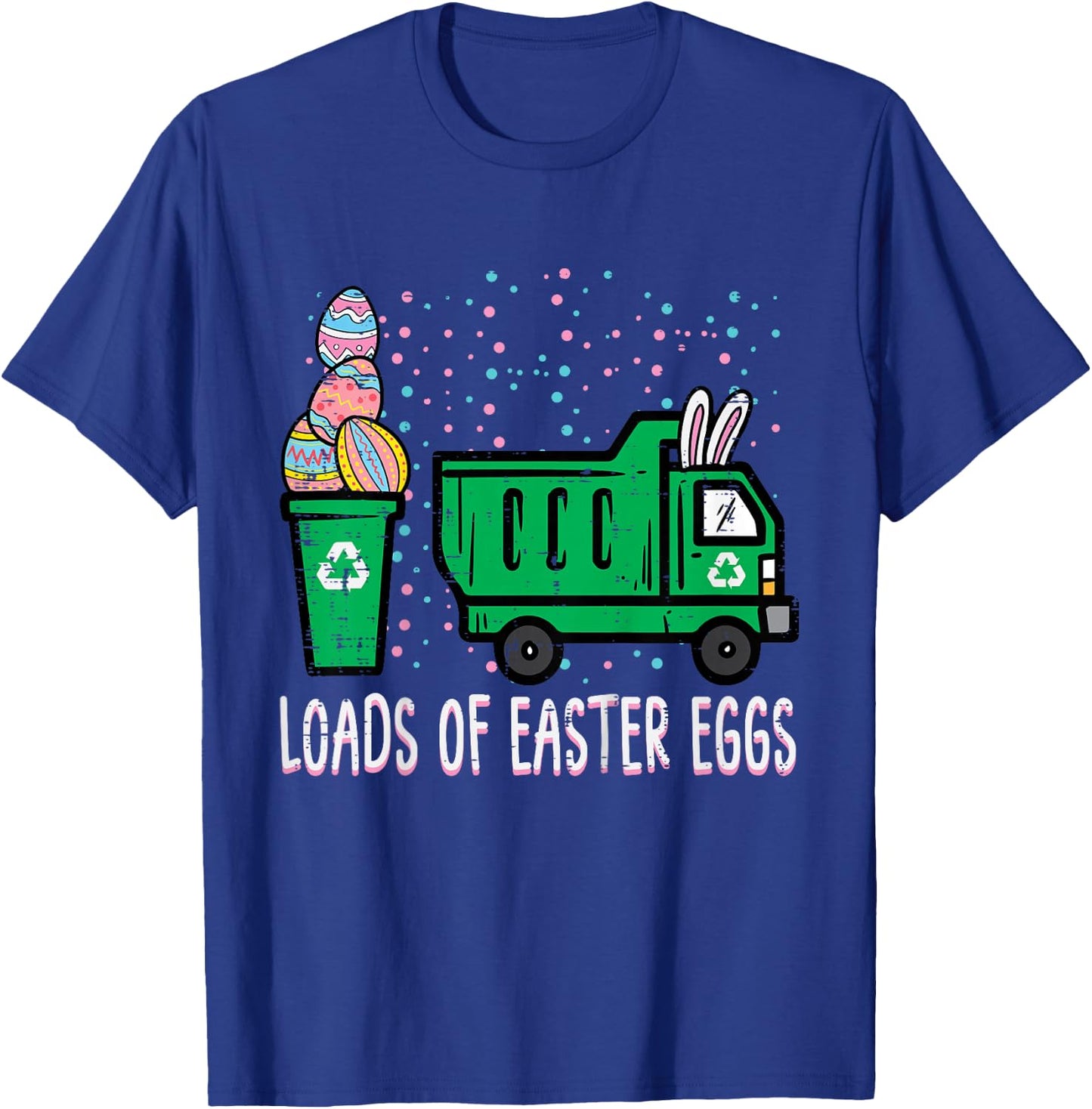 Kids Loads Of Easter Eggs Garbage Truck Toddler Boys Kids Youth T-Shirt - T-Shirt | Royal