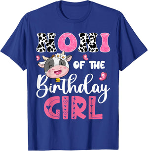 Noni Of The Birthday Girl Farm Cow 1St Birthday Party T-Shirt - T-Shirt | Royal