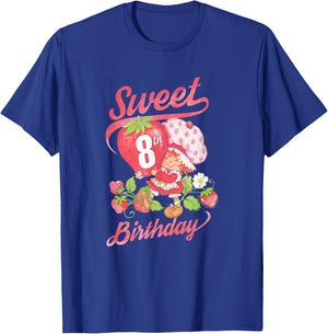 Strawberry Shortcake Vintage Sweet 8th Birthday T-Shirt - T-Shirt | Royal
