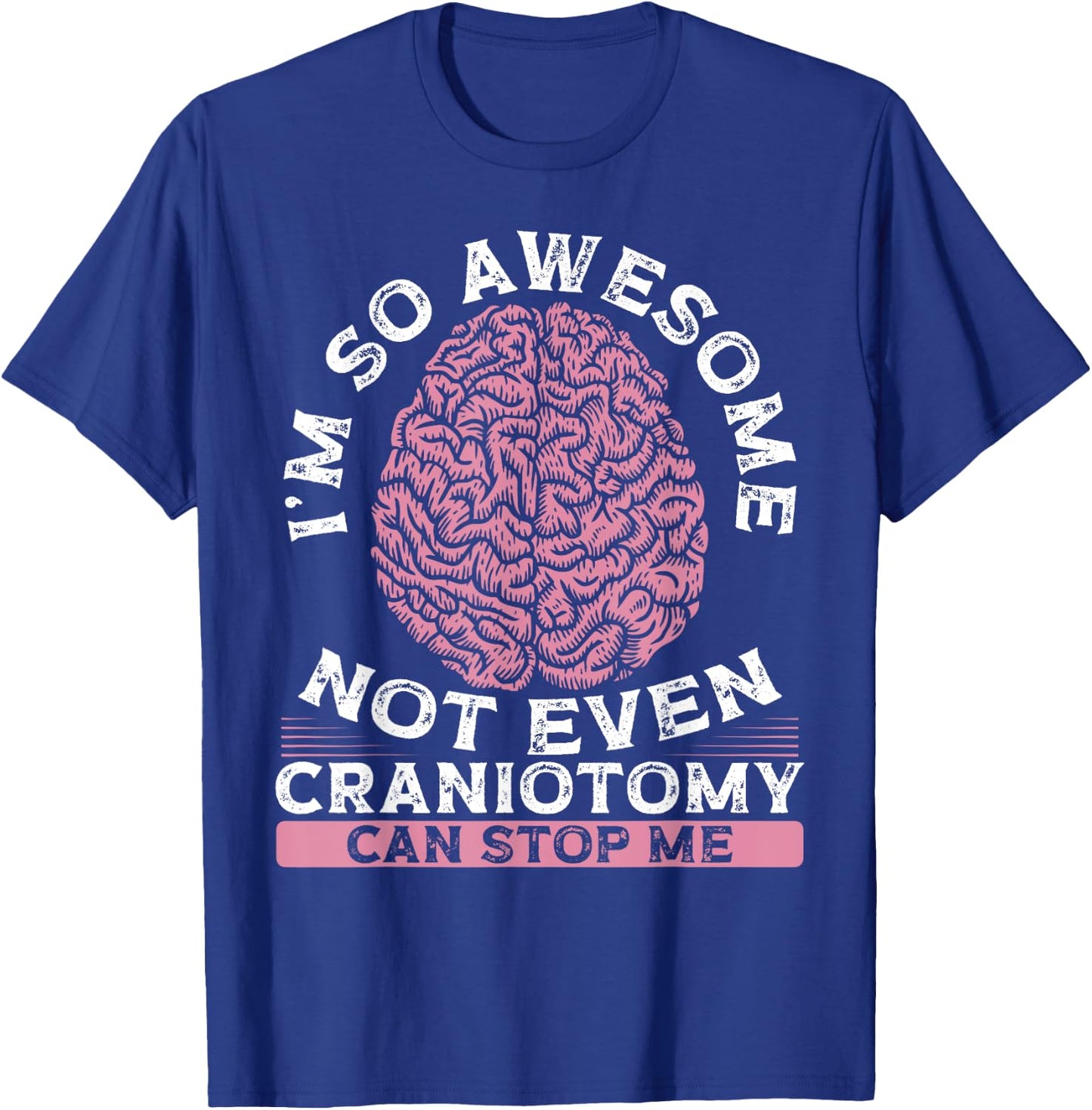 Post Brain Surgery Craniotomy Warrior Craniotomy Surgery T-Shirt - T-Shirt | Royal