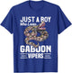 Just A Boy Who Loves Gaboon Vipers Snake Owner T-Shirt - T-Shirt | Royal