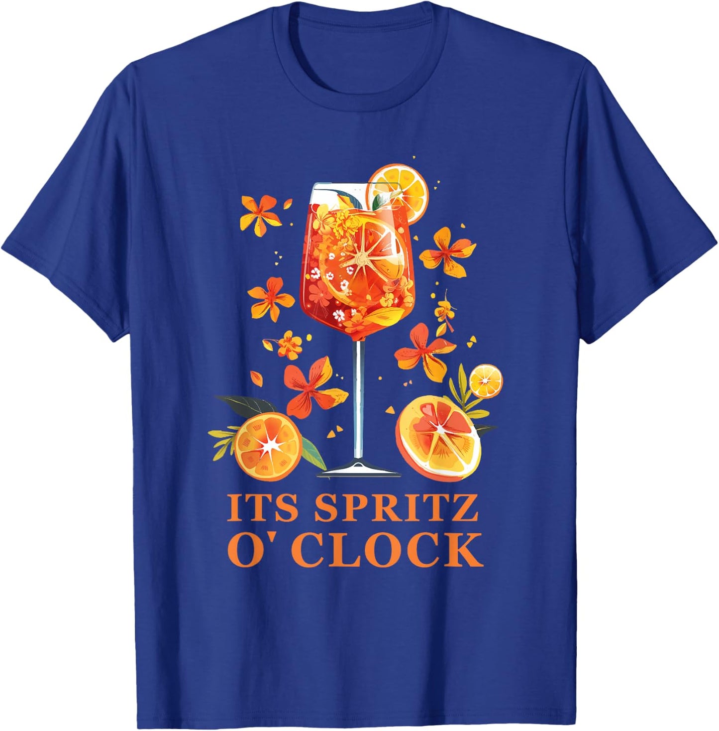 Its Spritz O Clock Aperrollin Outfit for Cocktail Sayings , black, S T-Shirt - T-Shirt | Royal