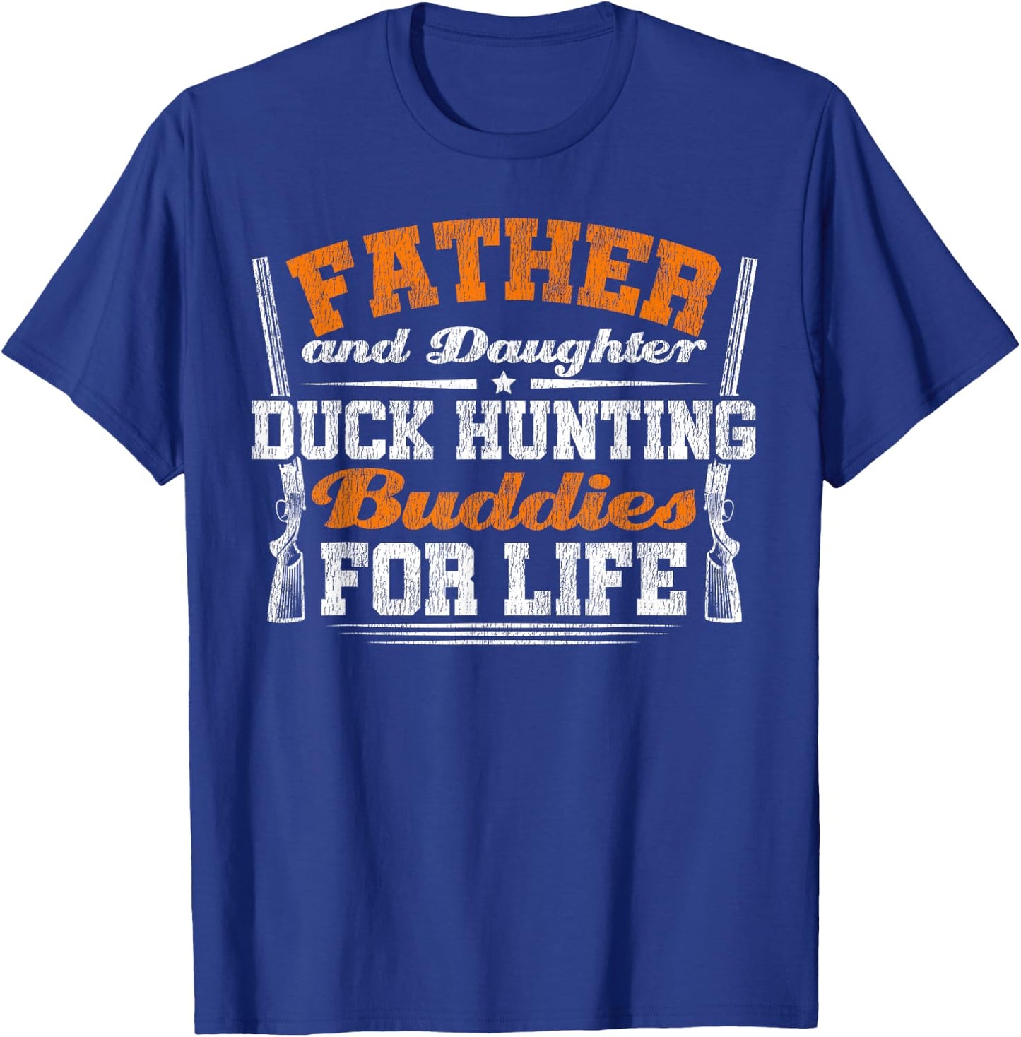 Duck Hunting Hunter Dad Daughter Vintage Father And Daughter T-Shirt - T-Shirt | Royal