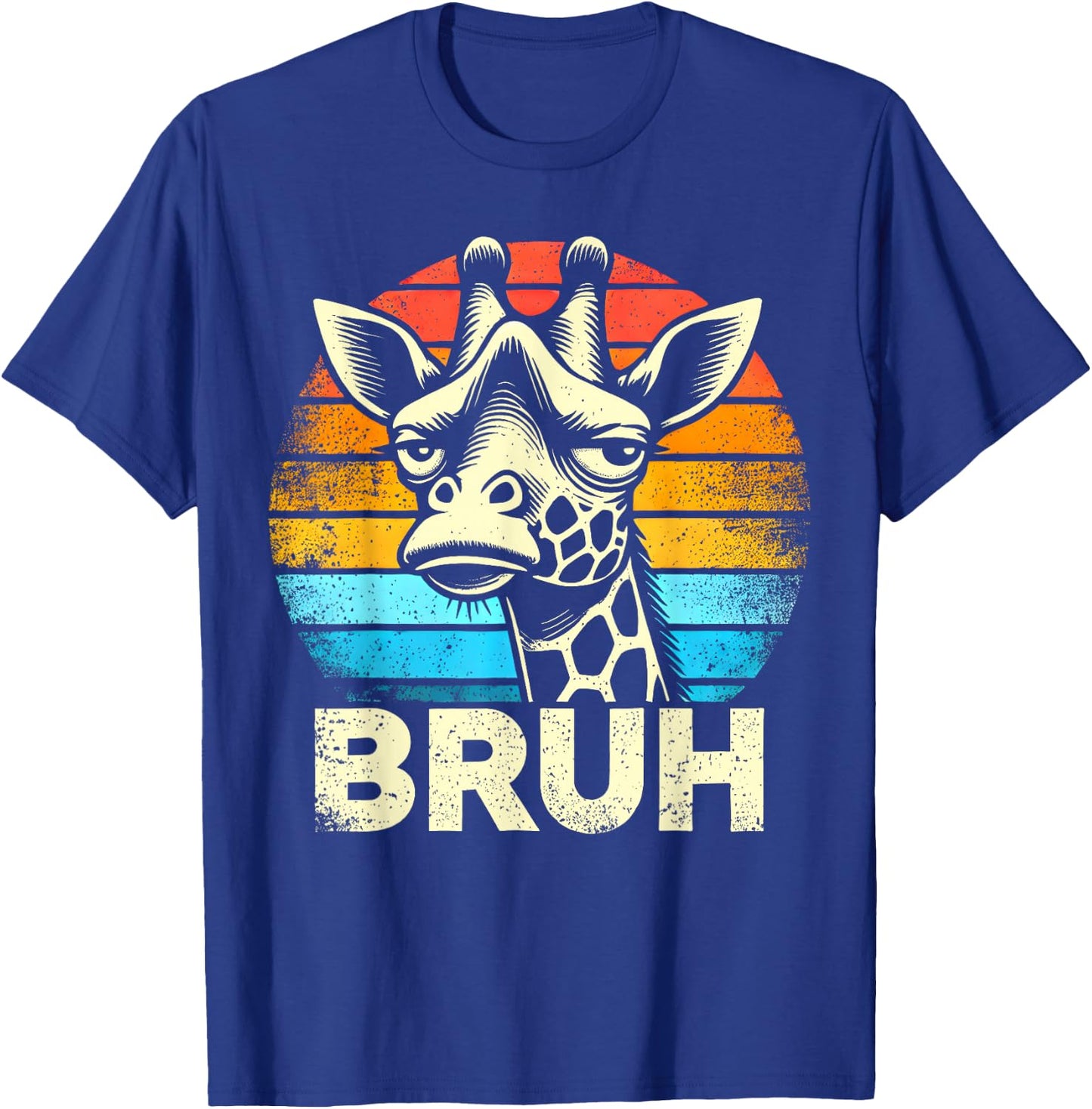 Funny Graphic Meme Giraffe Bruh for Boys Girls Men Women T-Shirt - T-Shirt | Royal