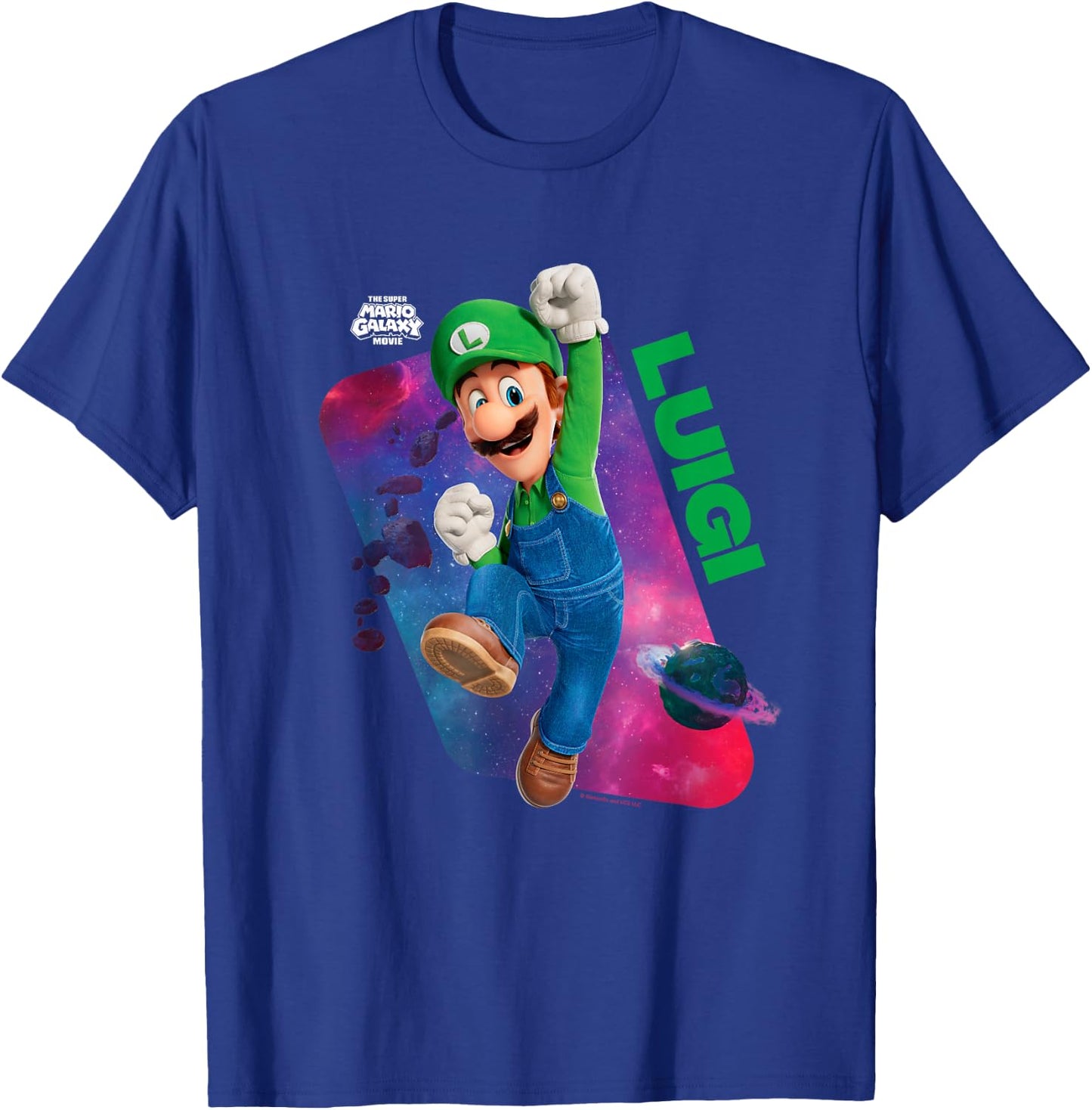The Super Mario Galaxy Movie Luigi Steps Up T-Shirt - T-Shirt | Royal