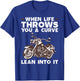 Cool Motorcycle Design Women Motor Cycle Rider Biker T-Shirt - T-Shirt | Royal