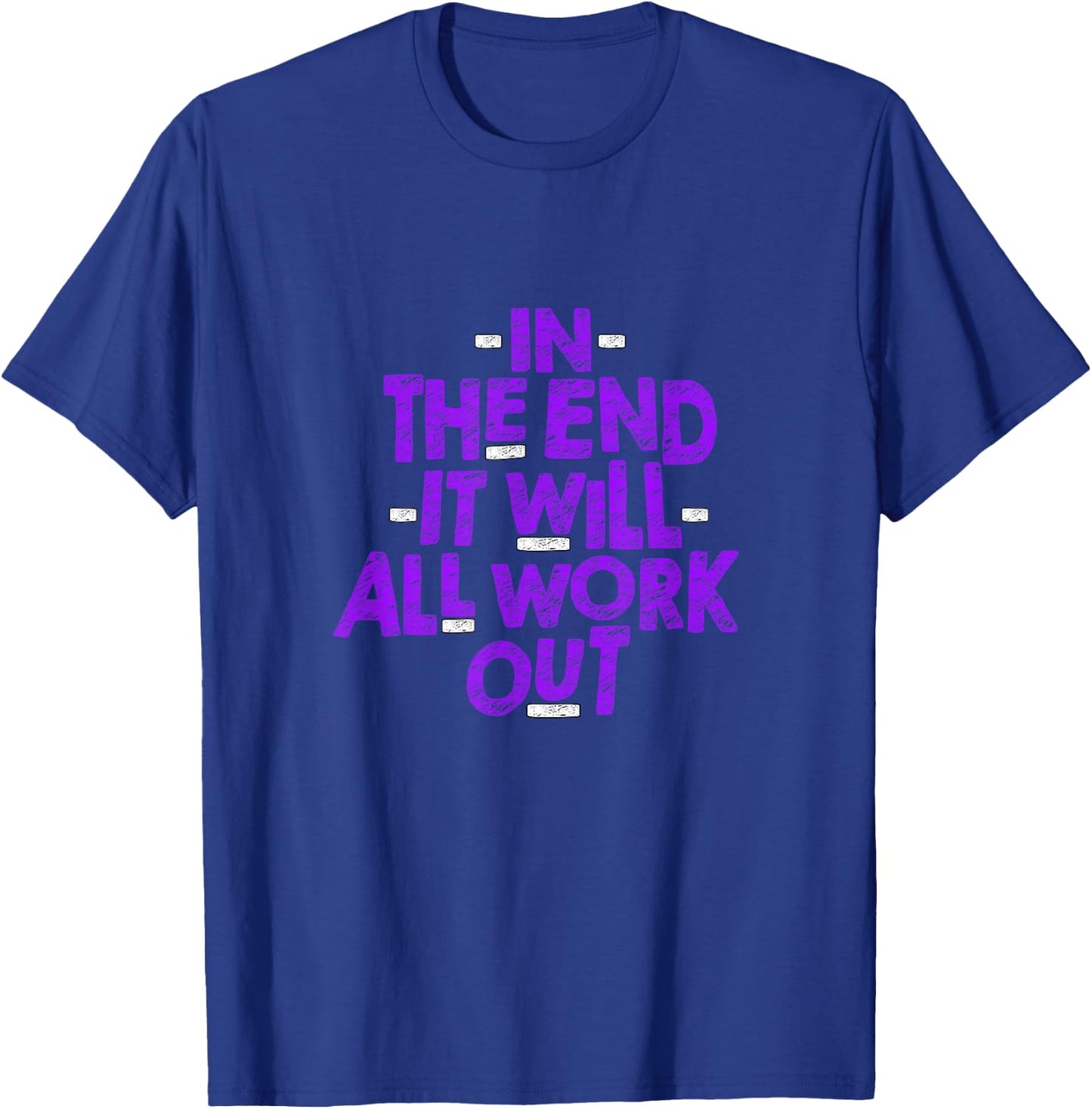 Purple Color All Work Out Purple Graphic T-Shirt - T-Shirt | Royal