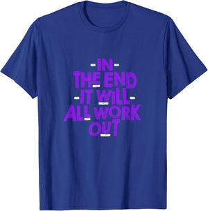 Purple Color All Work Out Purple Graphic T-Shirt - T-Shirt | Royal
