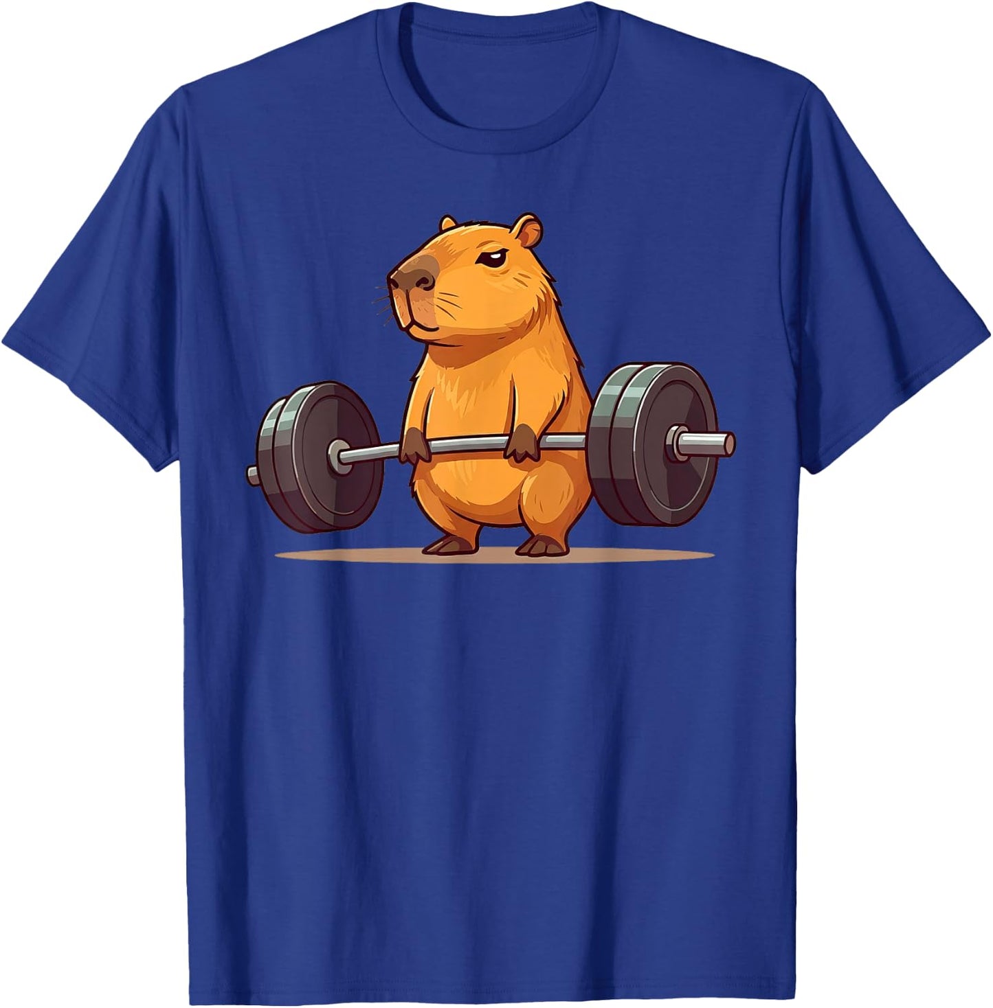 Deadlift Capybara Funny Fitness Capy Lover Men Women Kids T-Shirt - T-Shirt | Royal