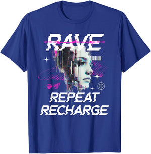 Futuristic Rave T-Shirt - T-Shirt | Royal