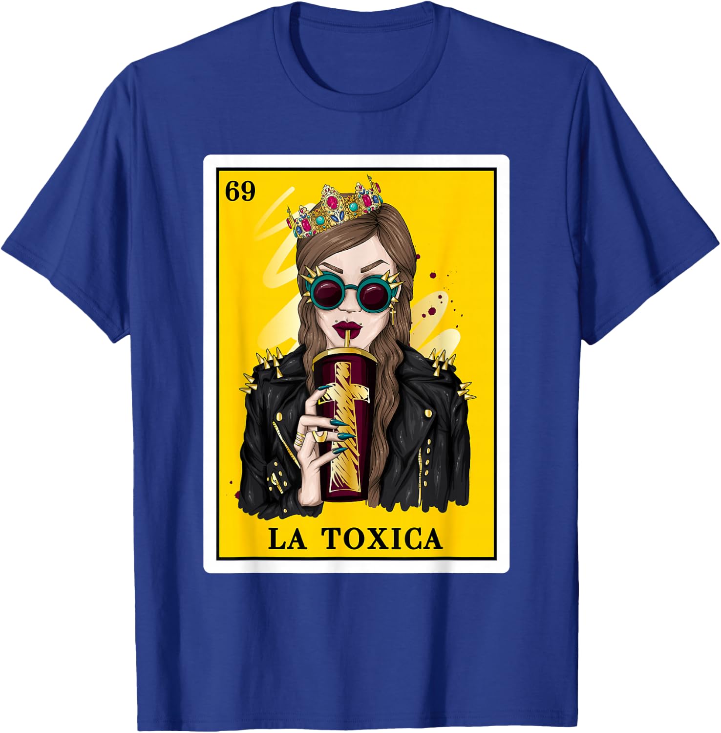 Funny Women Gifts - Spanish-Mexican Bingo - La Toxica T-Shirt - T-Shirt | Royal