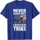 Never Underestimate An Old Man On A Trike - Trike Motorcycle T-Shirt - T-Shirt | Royal