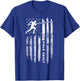 American Flag Pole Vault Apparel - Vintage Pole Vault T-Shirt - T-Shirt | Royal
