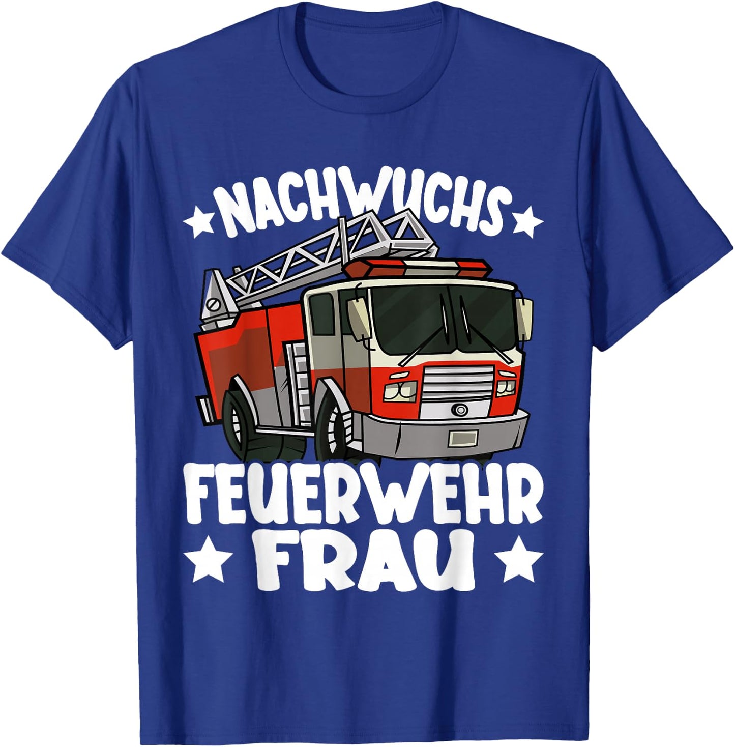 Kinder Mädchen Feuerwehr Nachwuchs Feuerwehrfrau lustiges T-Shirt - T-Shirt | Royal