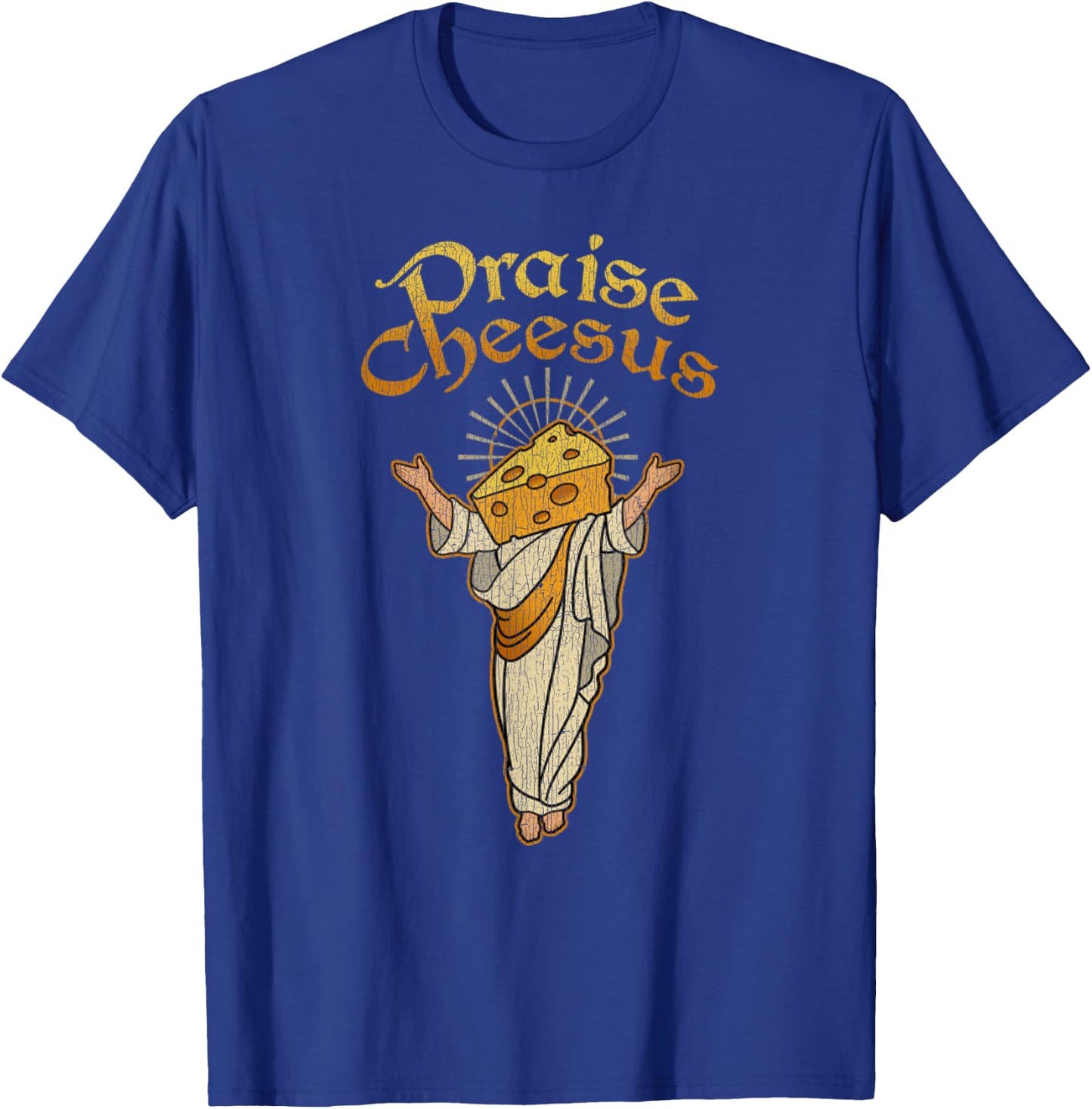 Vintage Praise Cheesus Cheese T-Shirt - T-Shirt | Royal