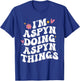 I'm Aspyn Doing Aspyn Things Retro Groovy Personalized T-Shirt - T-Shirt | Royal
