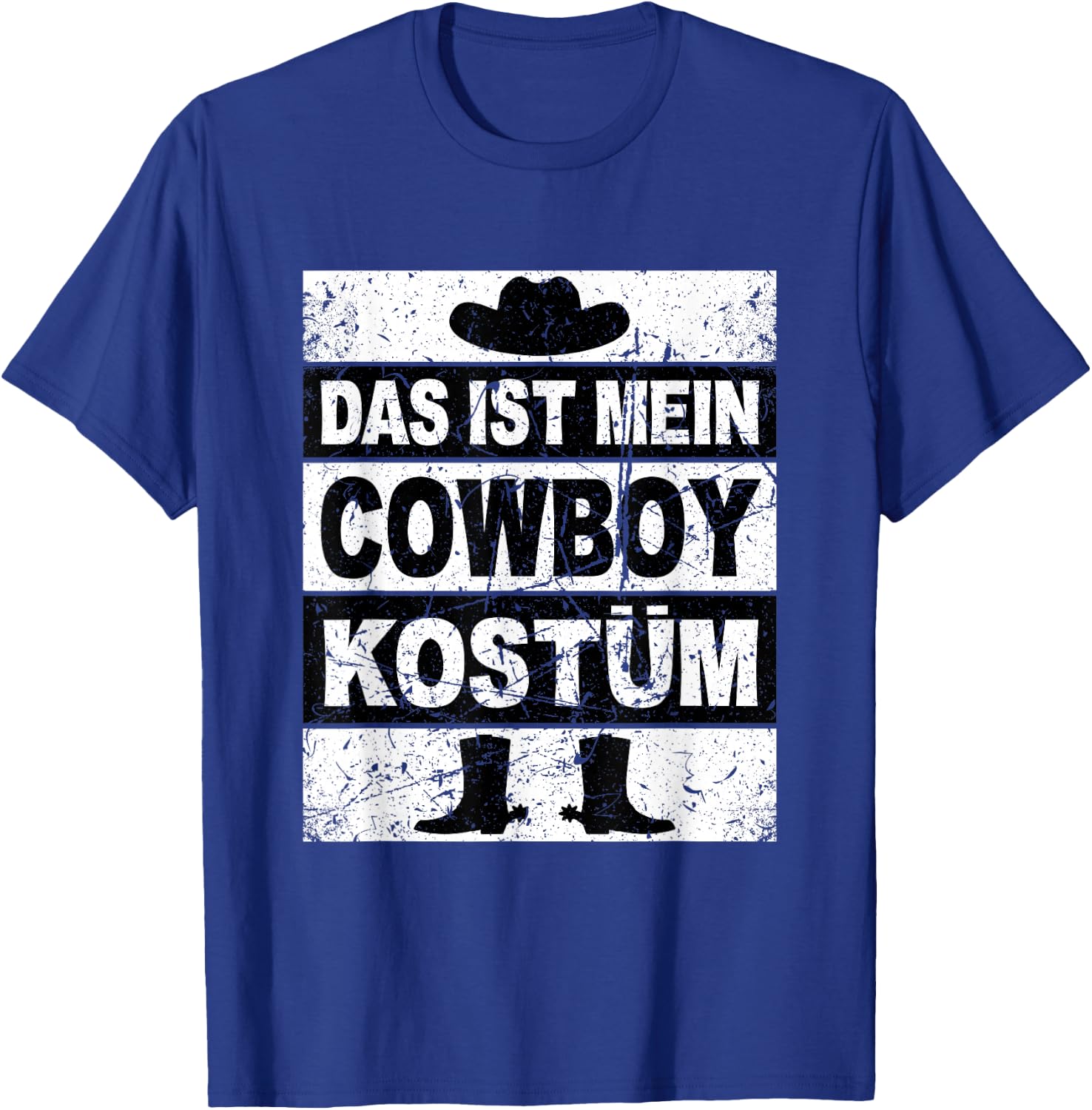 Retro Das Ist Mein Cowboy Kostum Women's Children's Men's Western , black T-Shirt - T-Shirt | Royal