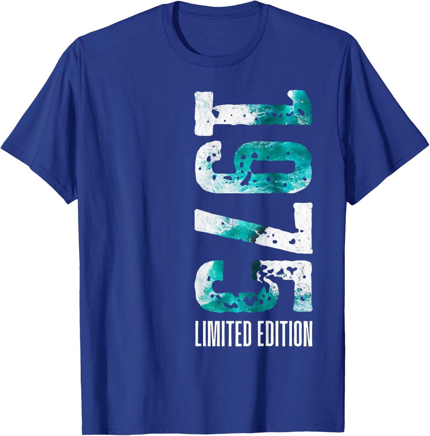 Limited Edition 1975 Man Woman 50th Birthday 50th Birthday , Black, S T-Shirt - T-Shirt | Royal