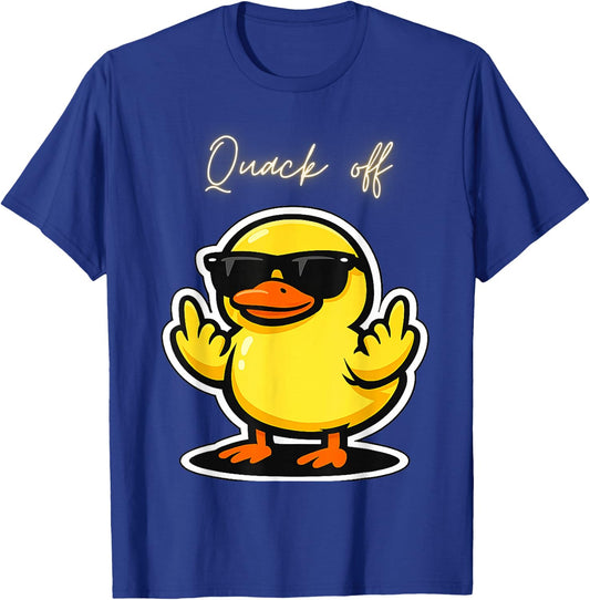 Quack Off Duck T-Shirt - T-Shirt | Royal