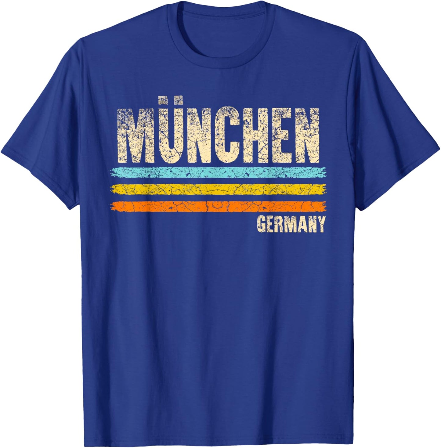 Munich München Bavaria Germany German Retro City T-Shirt - T-Shirt | Royal
