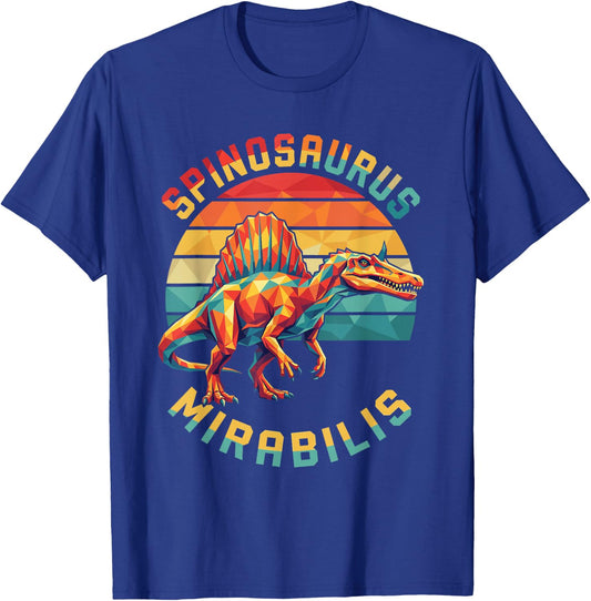 New Spinosaurus Mirabilis 2026 Discovery Hell Heron Dinosaur T-Shirt - T-Shirt | Royal