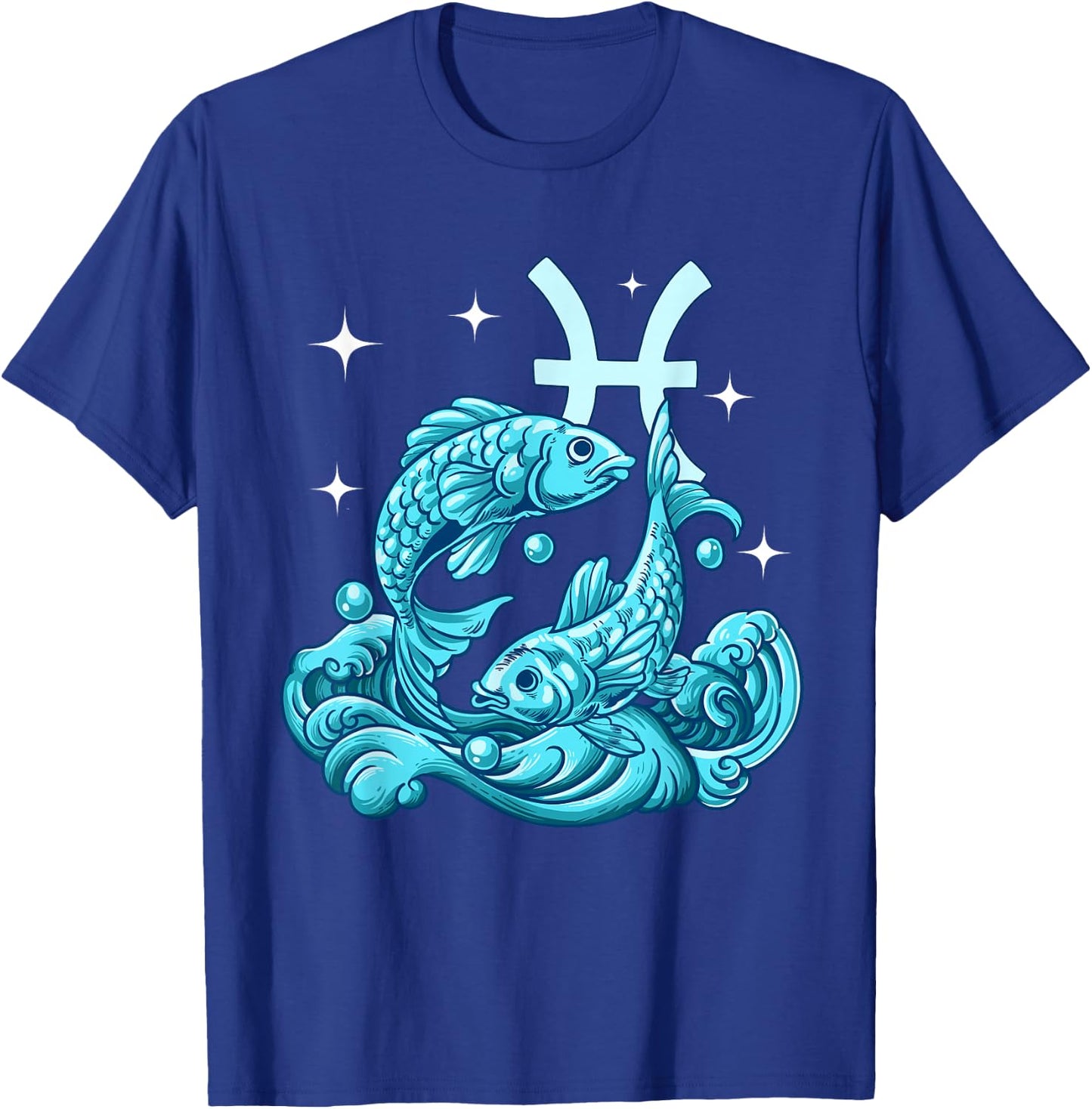 Pisces Zodiac Sign T-Shirt - T-Shirt | Royal