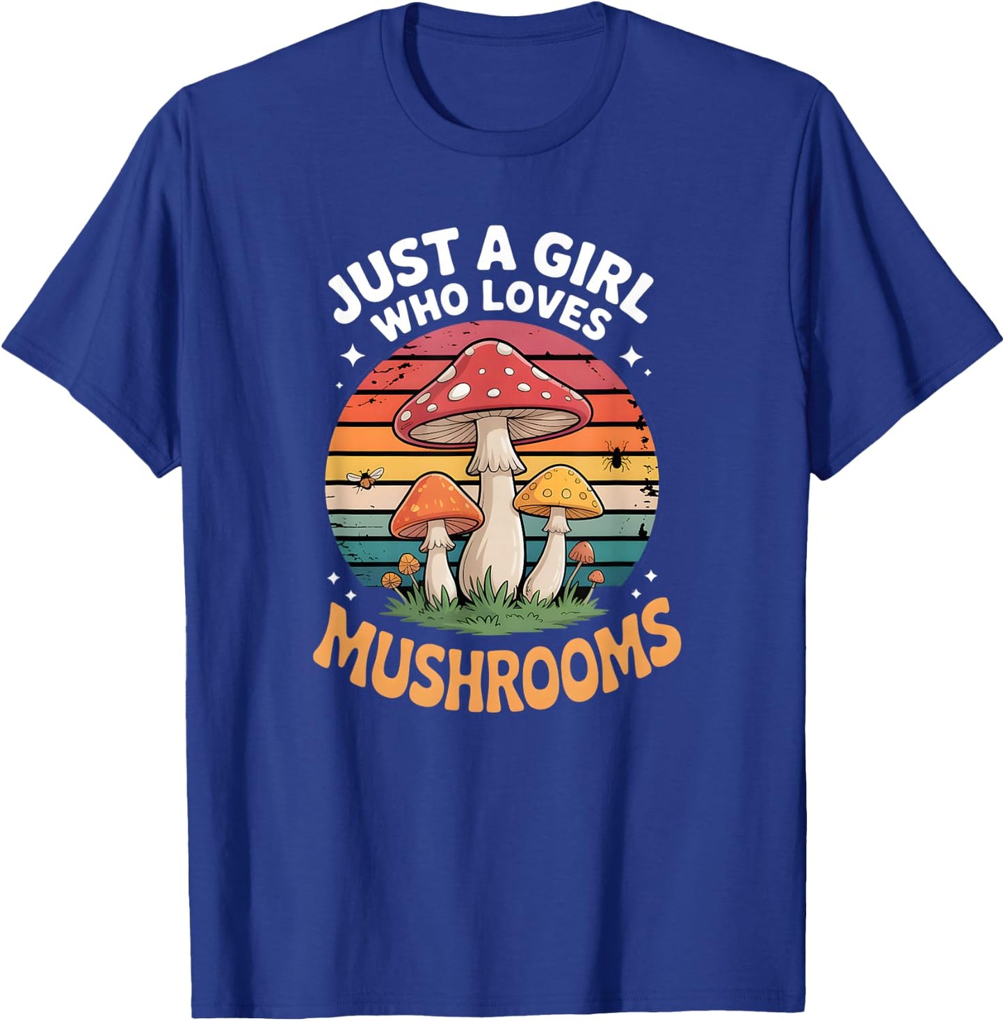 Girls Mushroom T-Shirt - T-Shirt | Royal