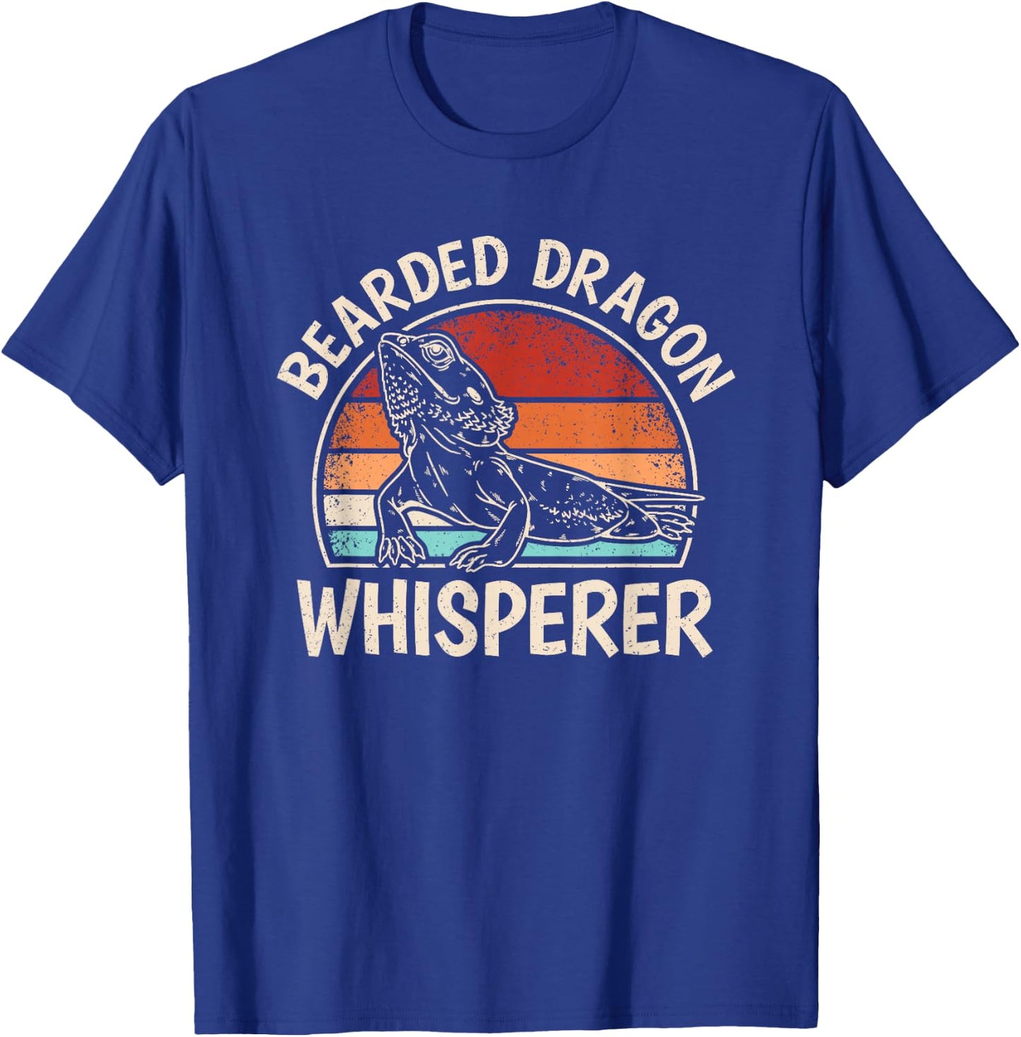 Retro Bearded Dragon Whisperer Reptile Lizard Men Women T-Shirt - T-Shirt | Royal