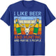 I Like Hunting 3 People Funny Deer Hunter Dad Grandpa Men T-Shirt - T-Shirt | Royal