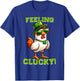 Feeling Clucky Funny Chicken St Patrick's Day Lucky Charm T-Shirt - T-Shirt | Royal