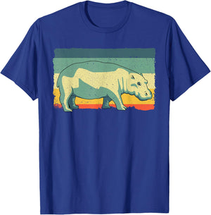 Funny Hippopotamus Design Women Kids Hippo Lovers T-Shirt - T-Shirt | Royal