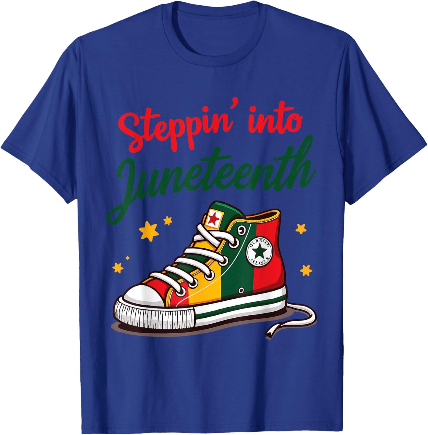 Stepping Into Juneteenth T-Shirt - T-Shirt | Royal