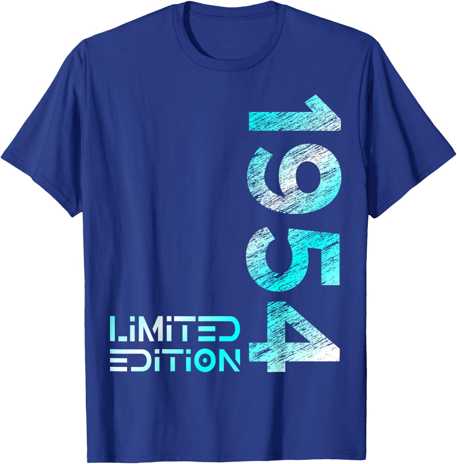 70th Birthday Limited Edition Vintage 1954 Man Woman , black T-Shirt - T-Shirt | Royal