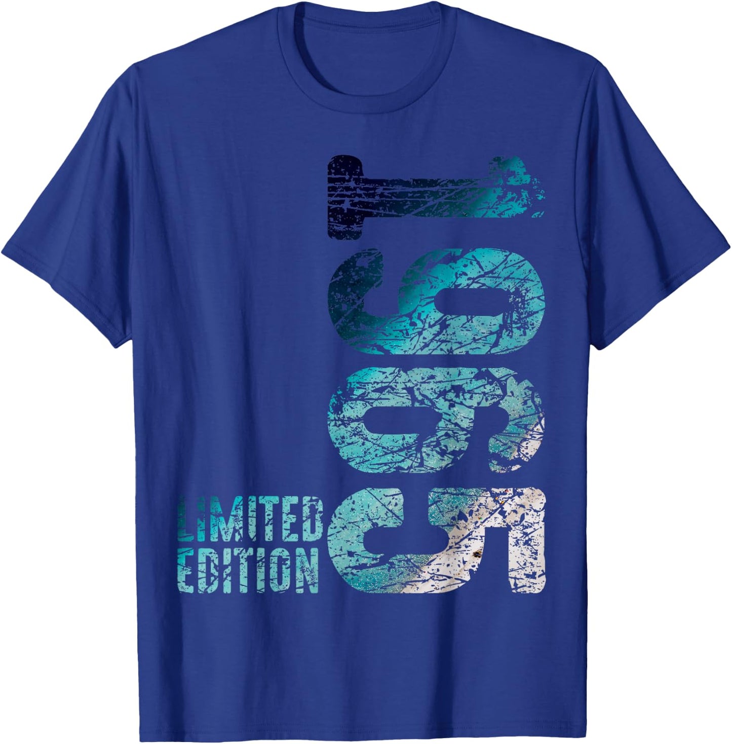 61st Birthday Man Woman 61 Years 1965 Deco Gift Funny T-Shirt - T-Shirt | Royal