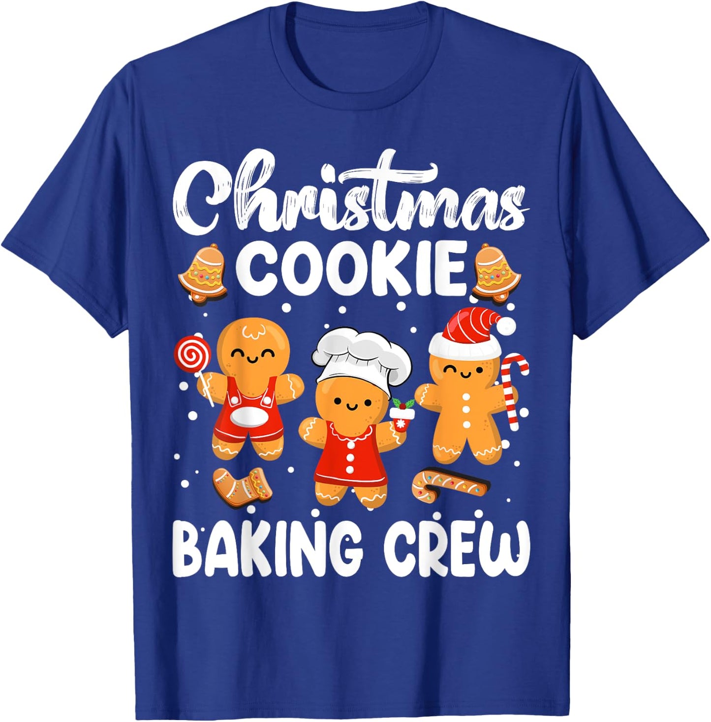 Cookie Baking Crew Gingerbread Christmas Family Matching T-Shirt - T-Shirt | Royal
