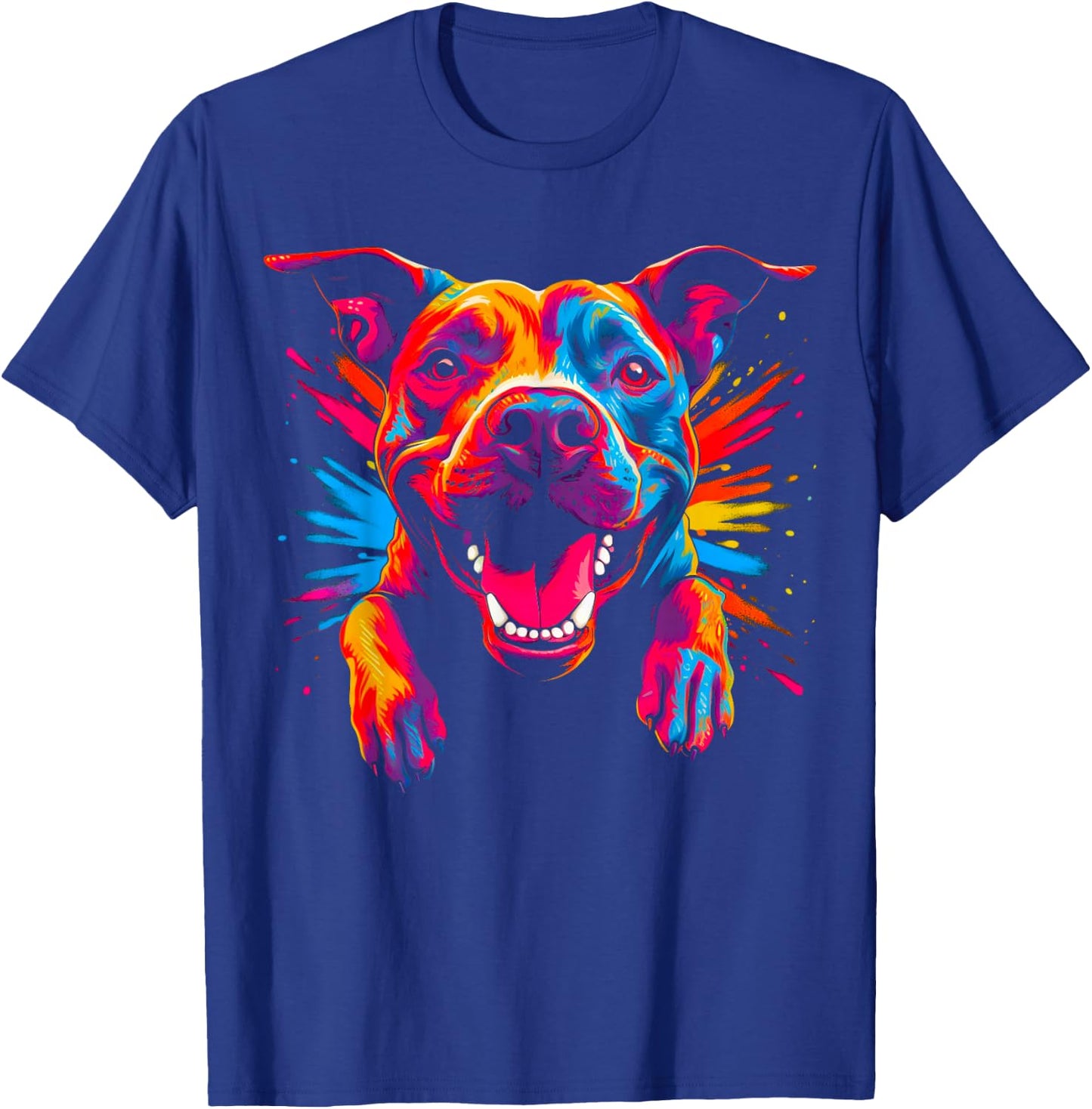 Funny Pitbull Dog T-Shirt - T-Shirt | Royal