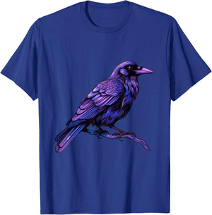 Raven Crow Graphic T-Shirt - T-Shirt | Royal